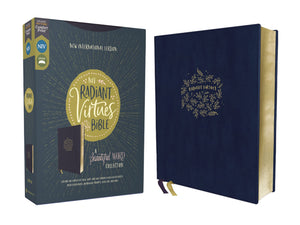 NIV, Radiant Virtues Bible: A Beautiful Word Collection, Leathersoft, Navy, Red Letter, Comfort Print: Explore the virtues of fa,Used
