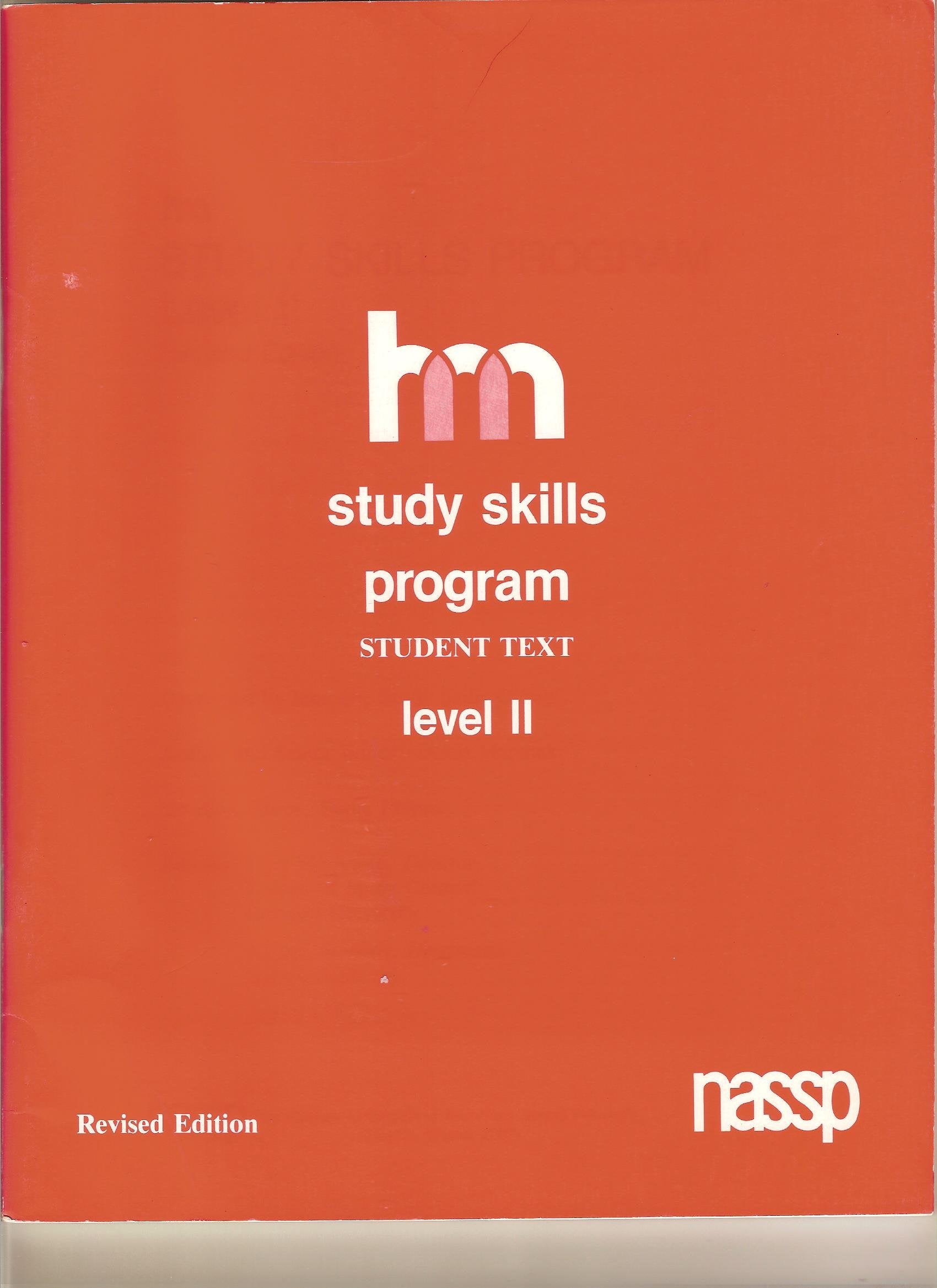 Hm Study Skills Program: Level II :Student Text,Used