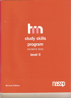 Hm Study Skills Program: Level II :Student Text,Used