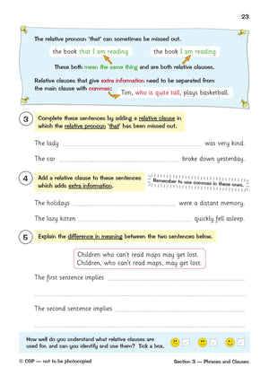 New KS2 English Targeted Question Book: Challenging Grammar, Punctuation & Spelling  Year 5 Stretch (CGP KS2 English),Used