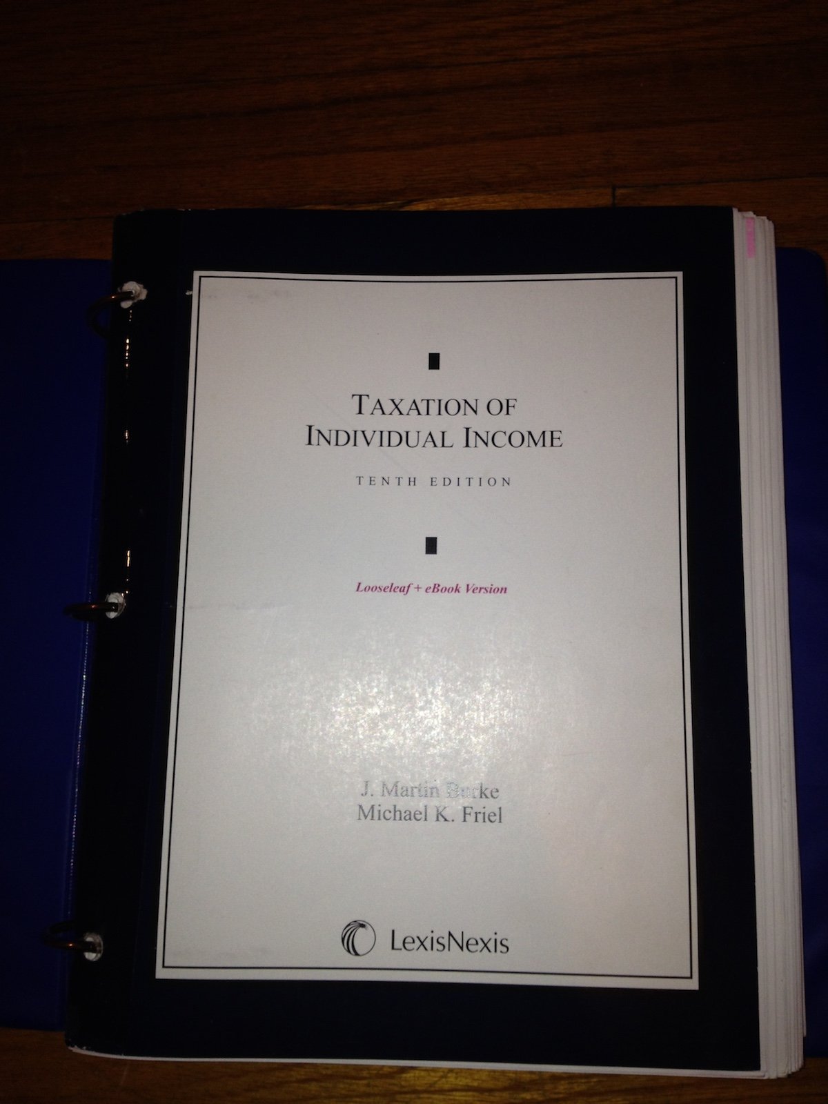 Taxation of Individual Income (Looseleaf version),Used