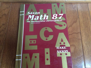 Math 87: An Incremental Development (Saxon Math 87),Used