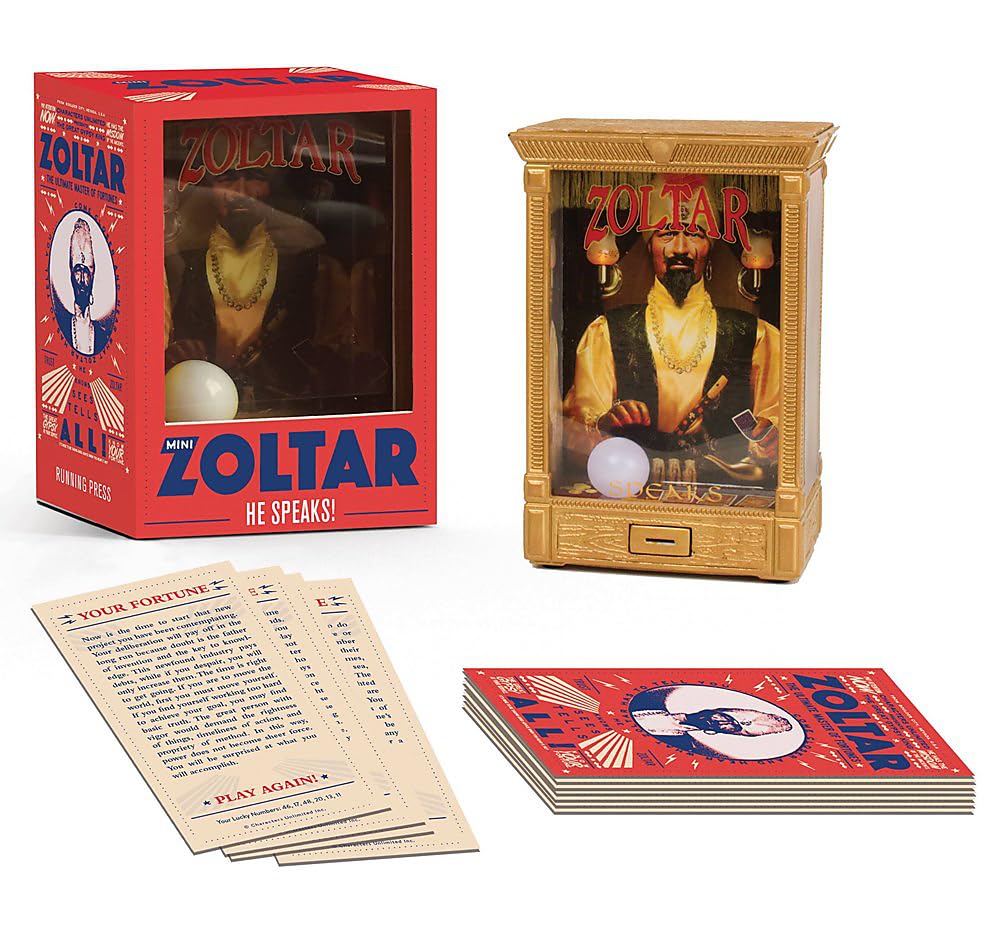 Running Press Mini Editions Mini Zoltar: He Speaks! Interactive Fortune Teller Toy