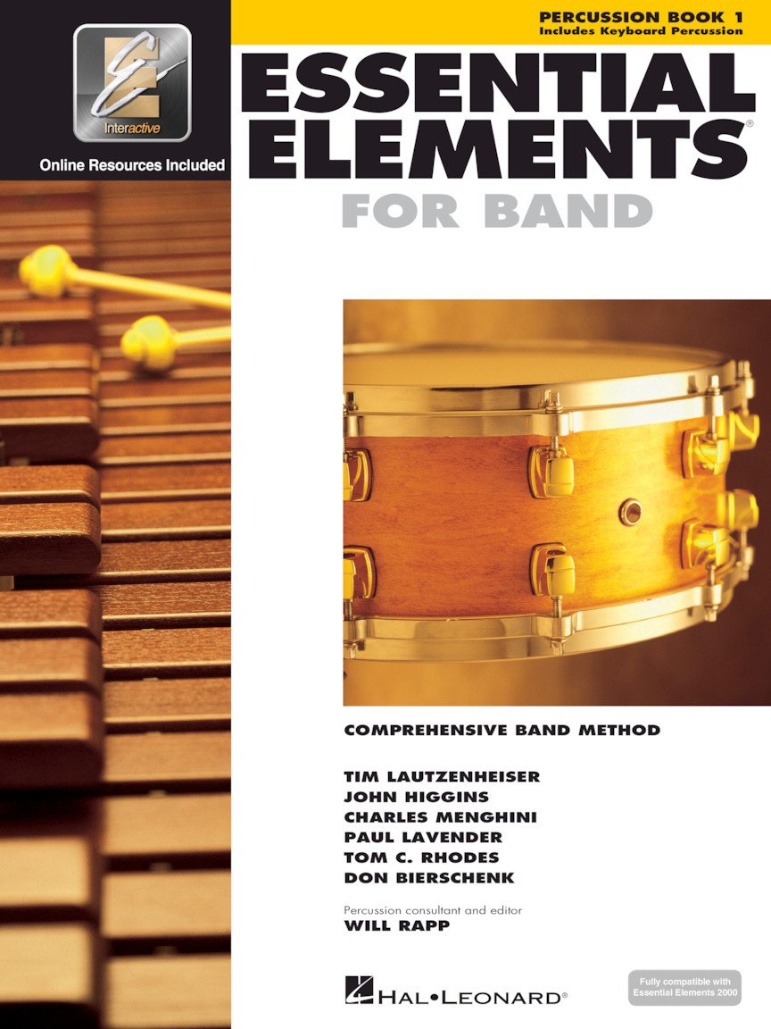 Essential Elements for Band  Percussion/Keyboard Percussion Book 1 with EEi  Beginner Percussion Sheet Music and Online Audio  ,New