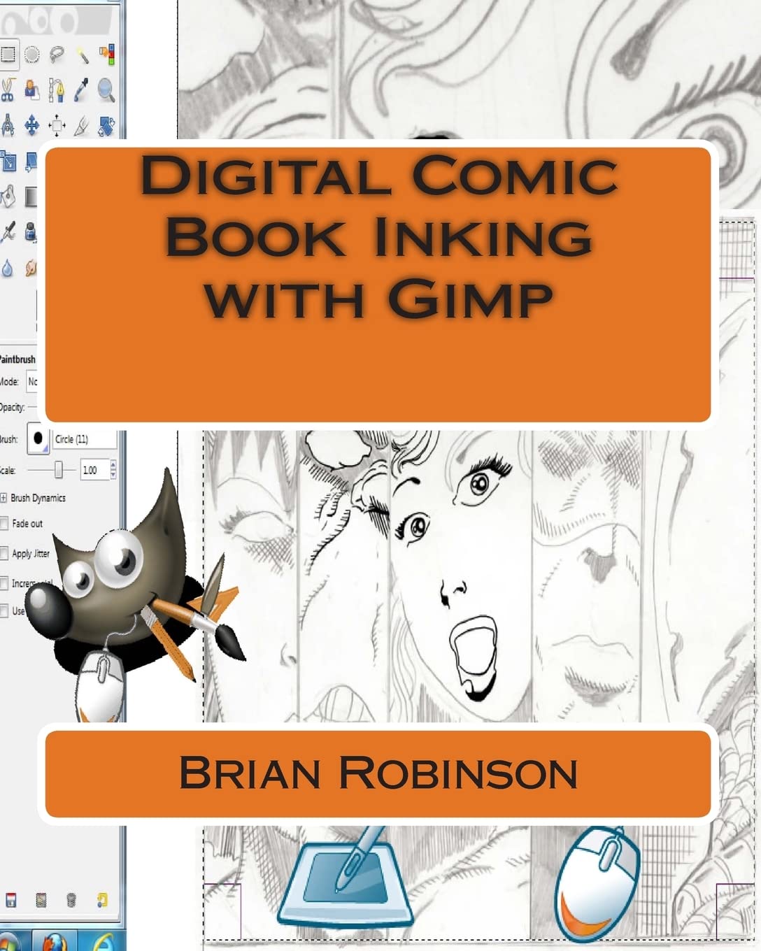 Digital Comic Book Inking With Gimp,Used