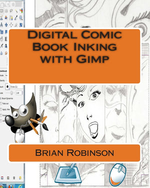 Digital Comic Book Inking With Gimp,Used