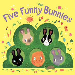 Five Funny Bunnies Board Book: An Easter And Springtime Book For Kids,Used