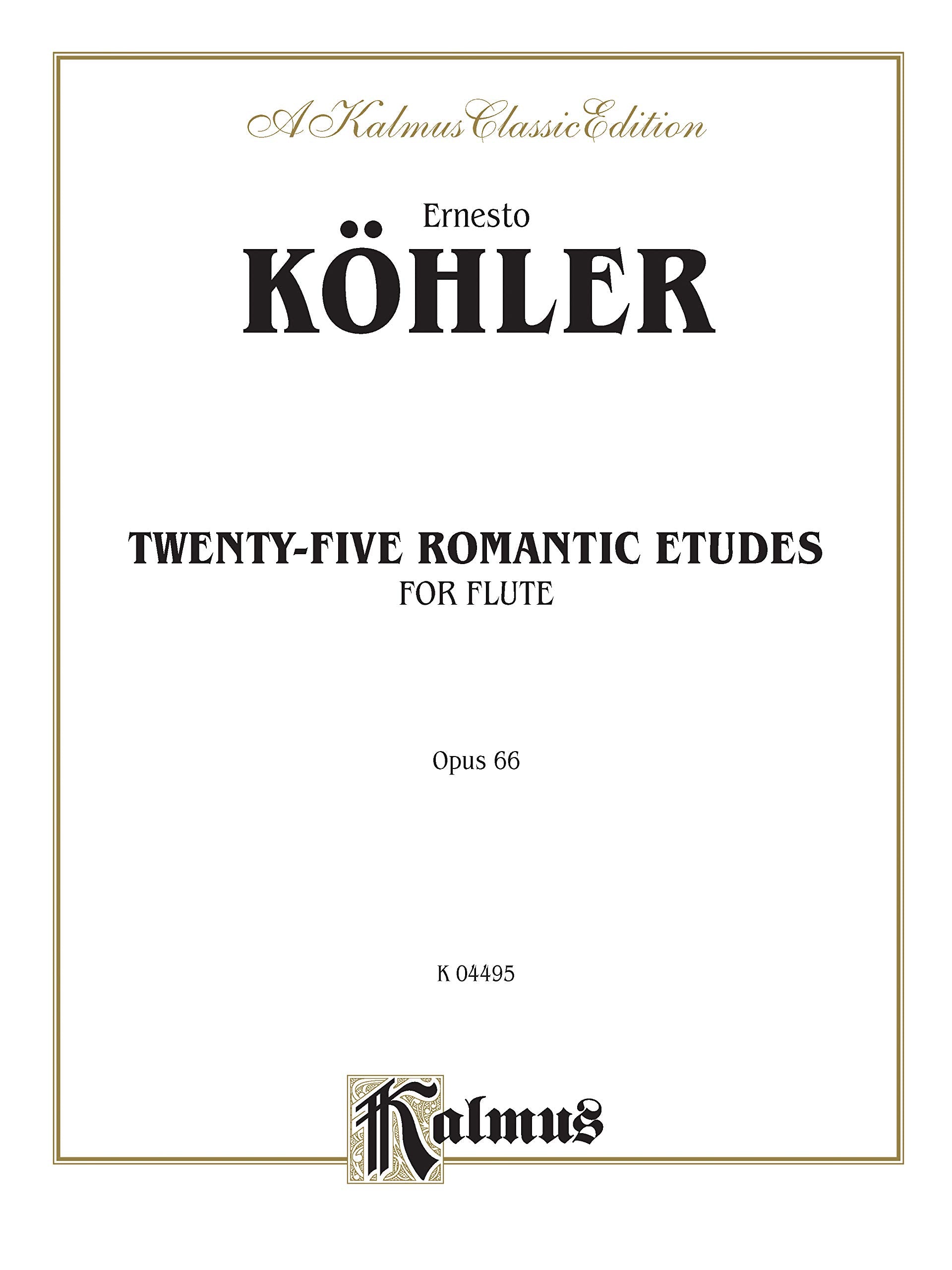 Twentyfive Romantic Etudes, Op. 66 (Kalmus Edition),New