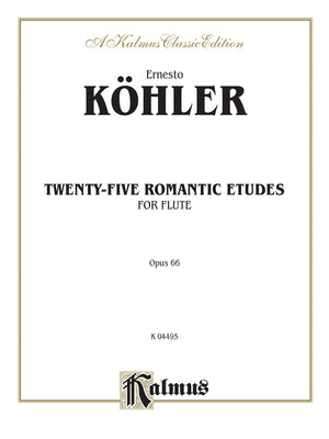 Twentyfive Romantic Etudes, Op. 66 (Kalmus Edition),New