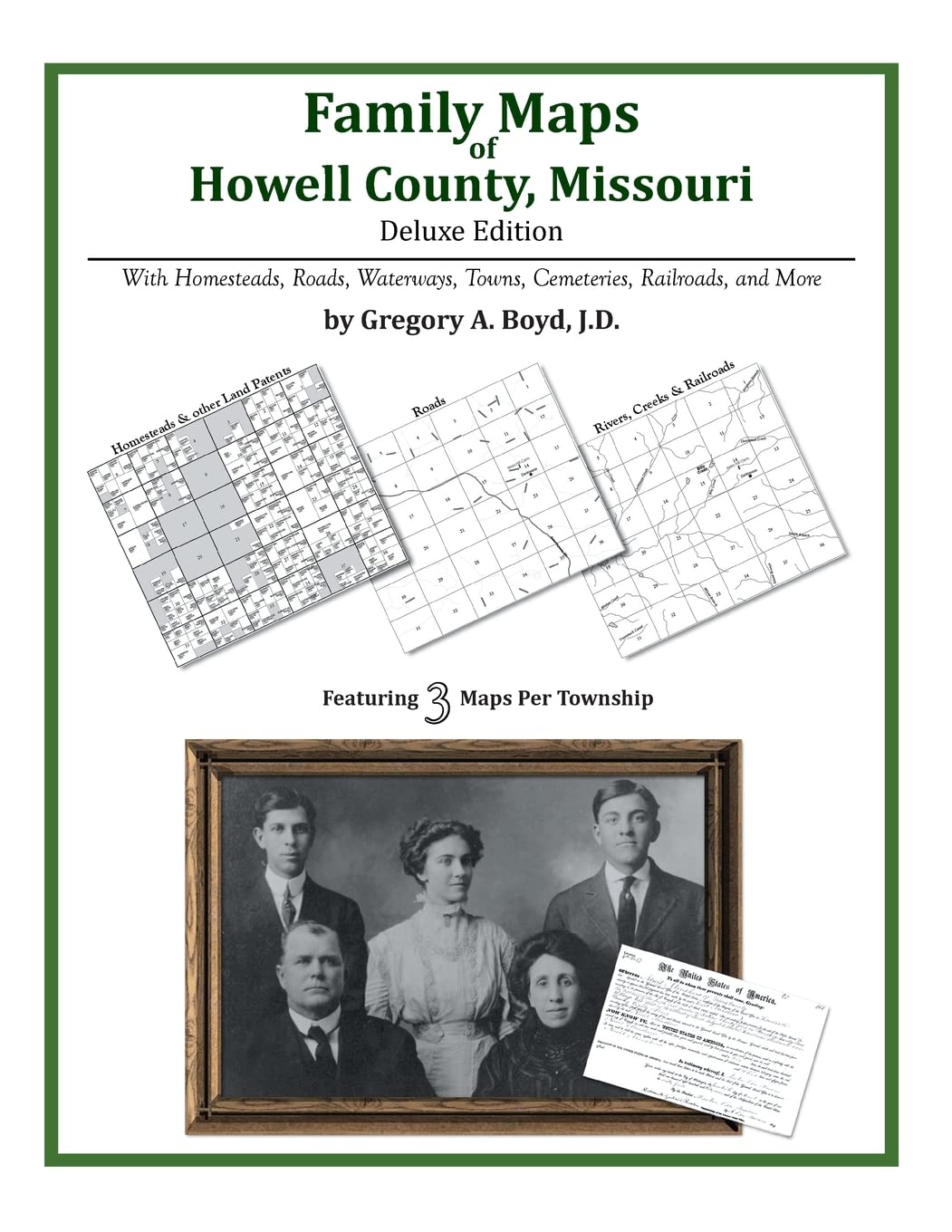 Family Maps of Howell County, Missouri,Used