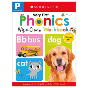 Very First Phonics PreK WipeClean Workbook: Scholastic Early Learners (WipeClean),Used