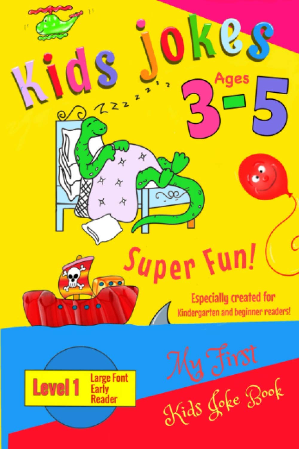 Kids Jokes age 35: A level 1 book especially created for kindergarten and beginner readers, preschool. (Early Reader Books),Used