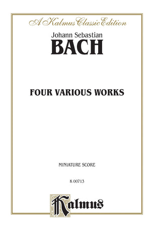 Six Suites for Cello Solo, Three Sonatas for Gamba and Clavier, Three Sonatas for Flute and Clavier (Kalmus Edition),Used
