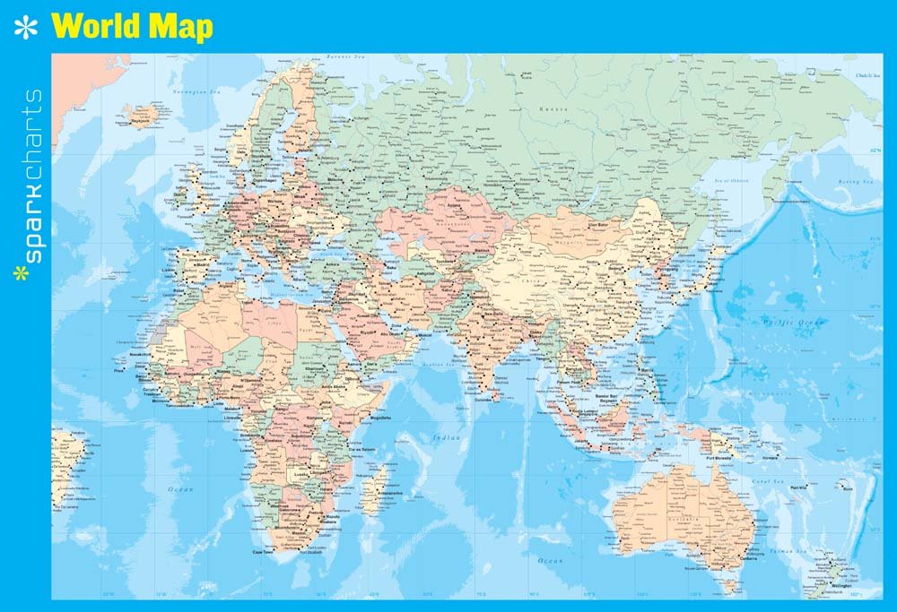 World Map SparkCharts (Volume 84),Used