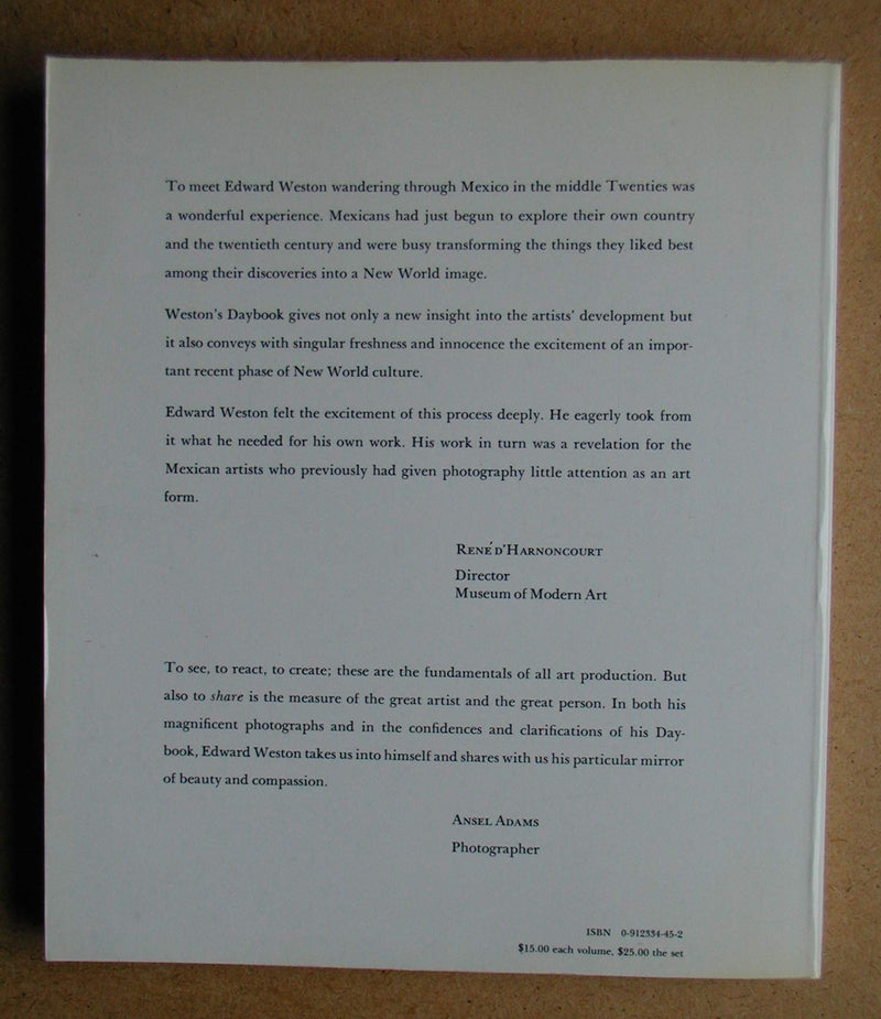 The Daybooks Of Edward Weston, Vol. 1: Mexico,Used