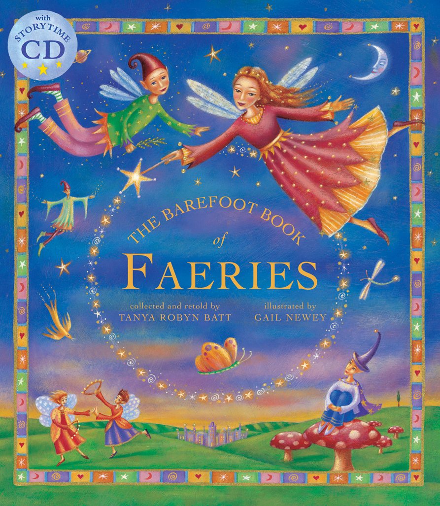 Barefoot Book of Faeries (Tell Me a Story)  Hardcover with CD,Used