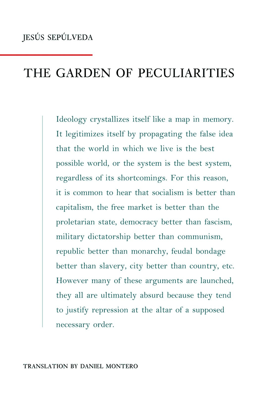 The Garden of Peculiarities,Used