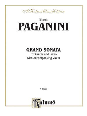 Grand Sonata: For Guitar and Piano with Accompanying Violin (Kalmus Edition),Used