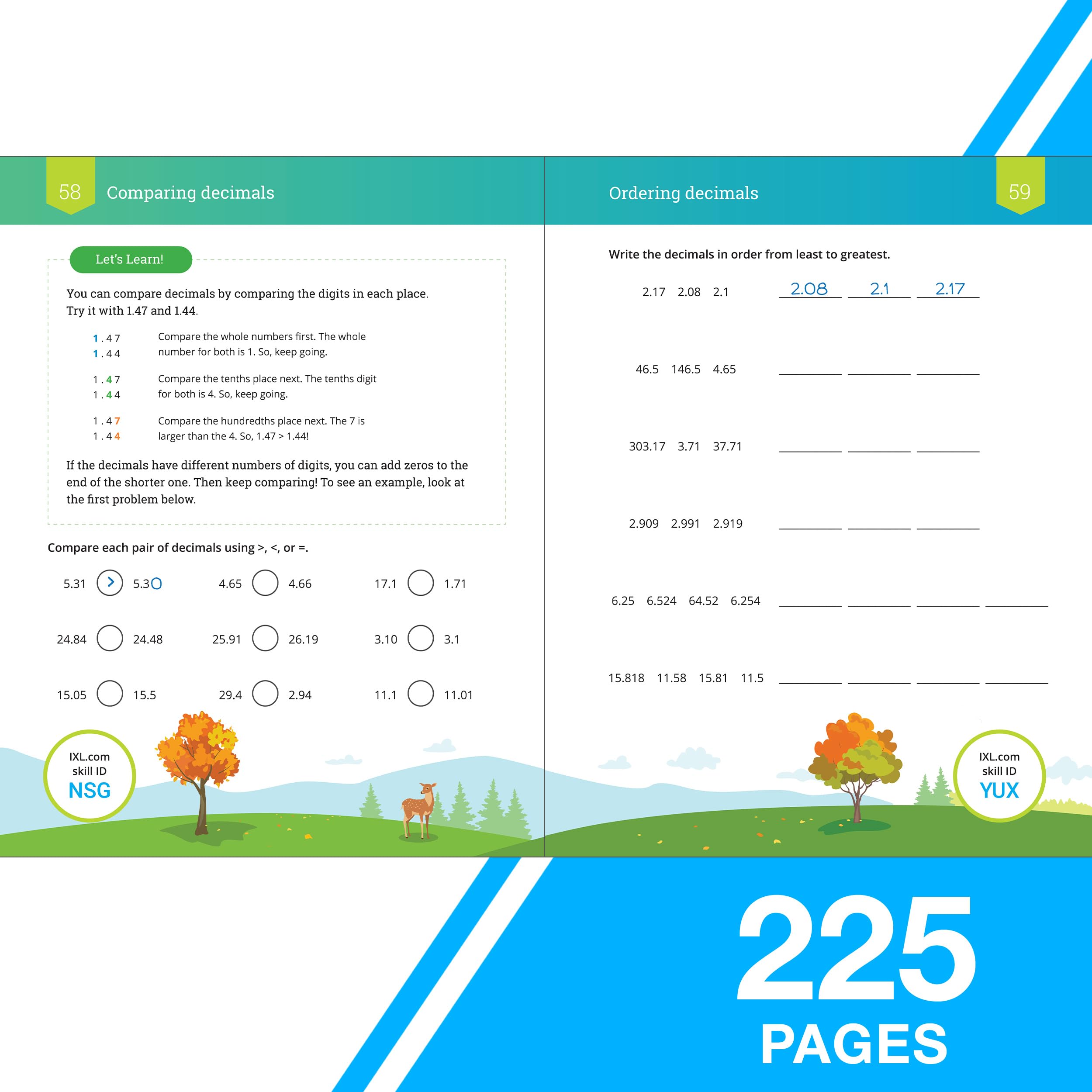 Ixl The Ultimate 5Th Grade Math Workbooks, Mathematics Book For Kids Ages 1011 Covering Multiplication, Division, Fractions, De