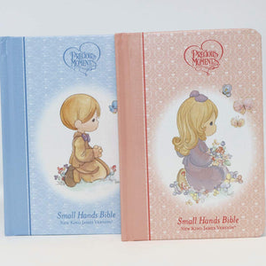NKJV, Precious Moments Holy Bible, Hardcover, Pink: Small Hands Bible,Used