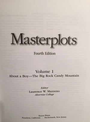 Masterplots,Used