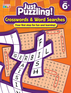 Crosswords & Word Searches, Grades 1  3 (Just Puzzling!),Used