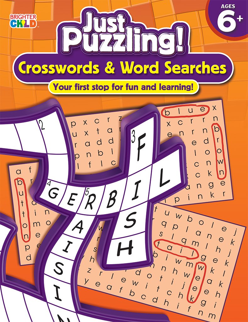 Crosswords & Word Searches, Grades 1  3 (Just Puzzling!),Used
