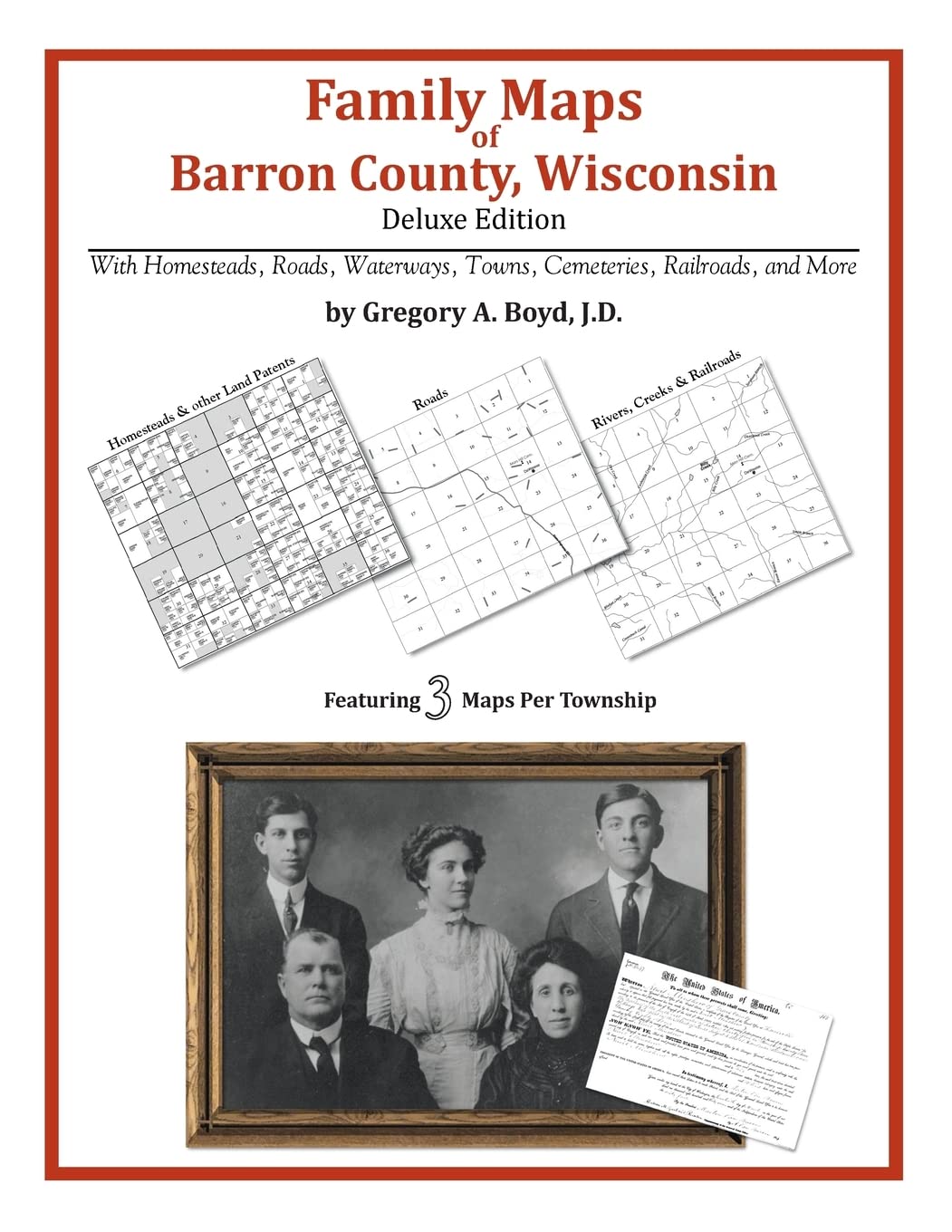 Family Maps of Barron County, Wisconsin,Used