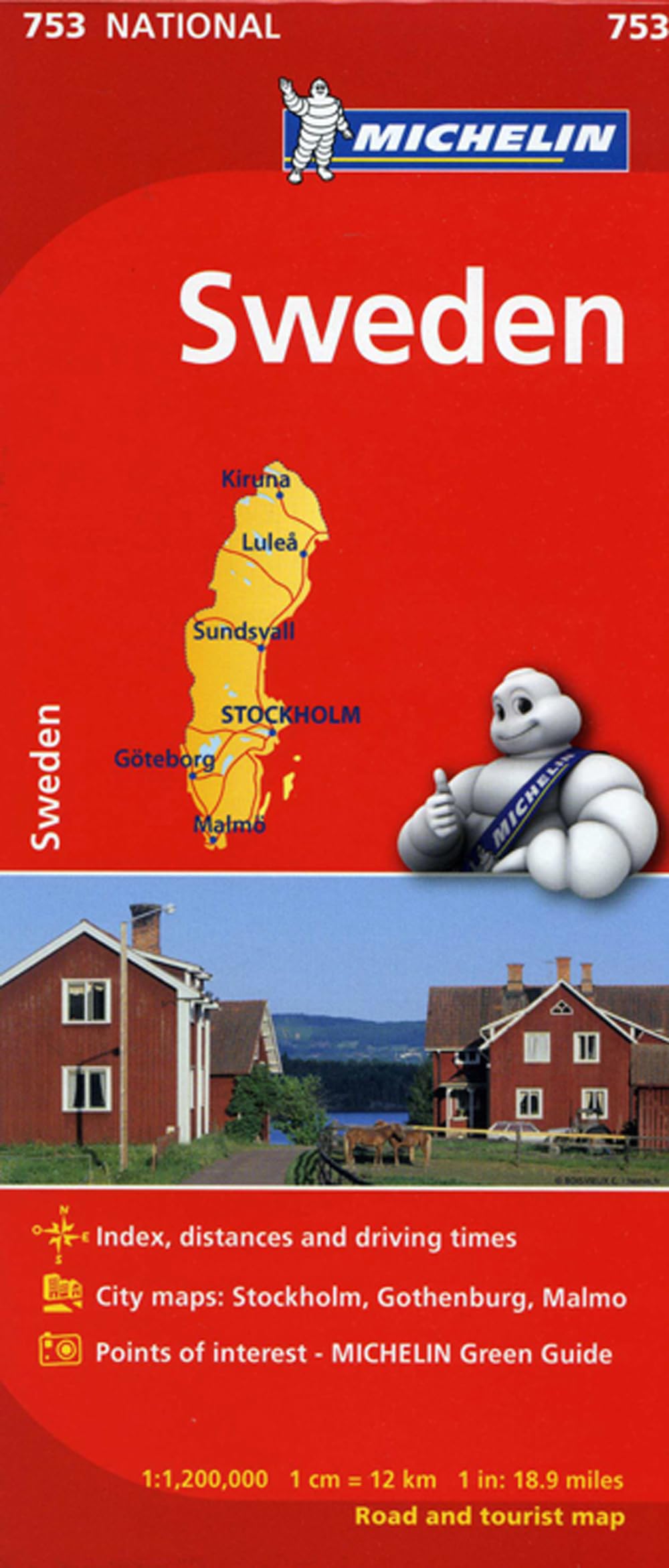 Michelin Sweden Map 753 (Maps/Country (Michelin)),Used