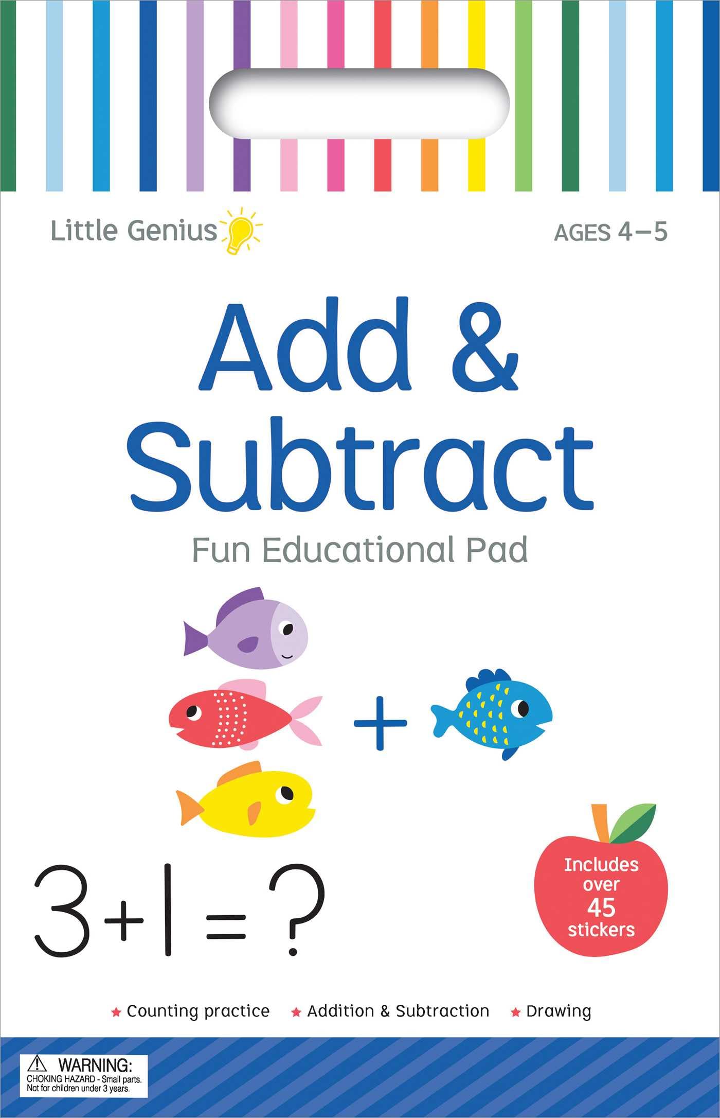 Add & Subtract: Fun Educational Activity Pad With Carry Handle (Little Genius)