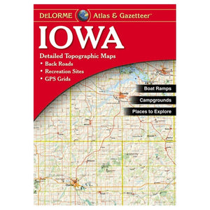 Delorme Atlas & Gazetteer Iowa,Used