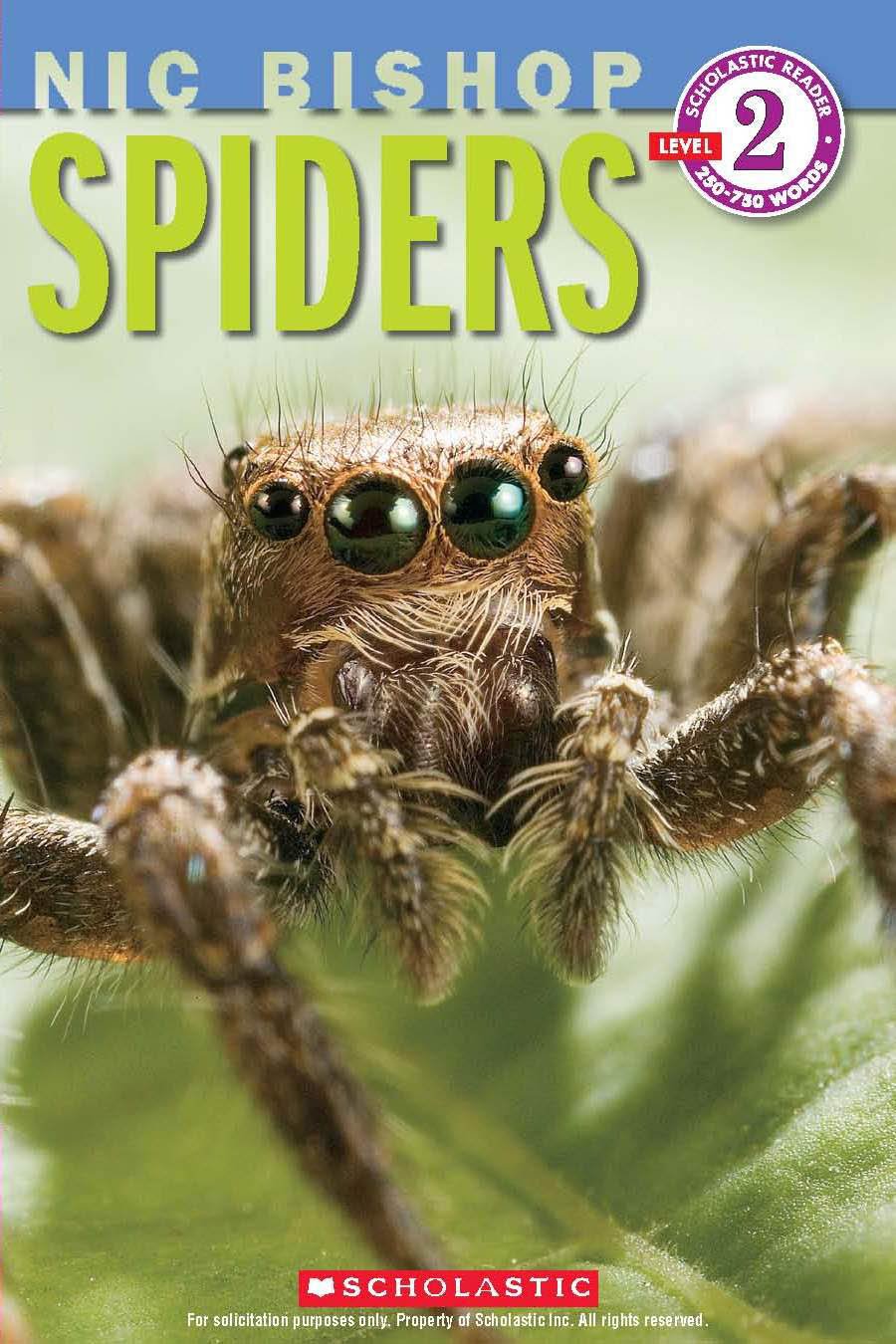 Spiders (Nic Bishop: Scholastic Reader, Level 2)-used