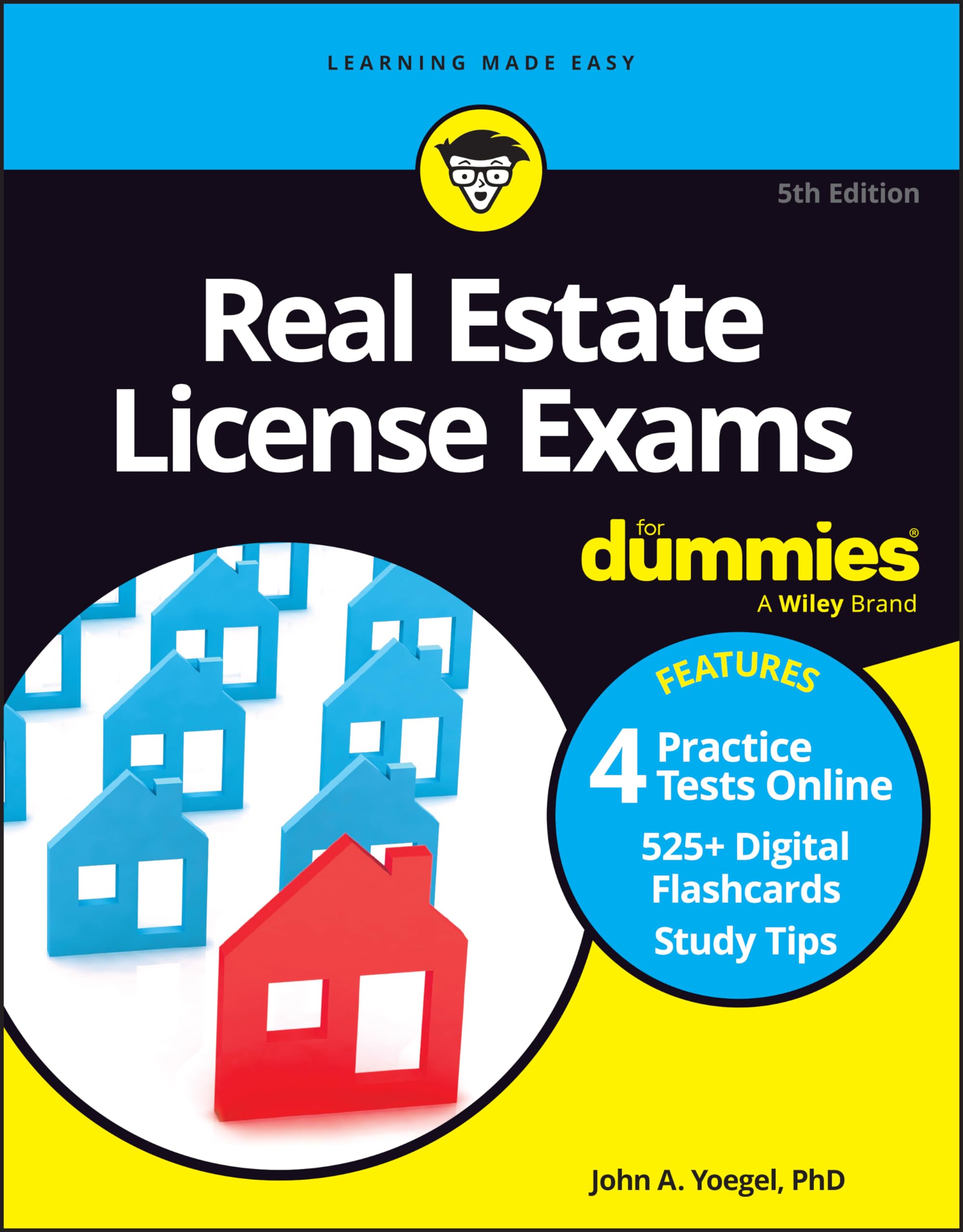 Real Estate License Exams For Dummies: Book + 4 Practice Exams + 525 Flashcards Online,Used