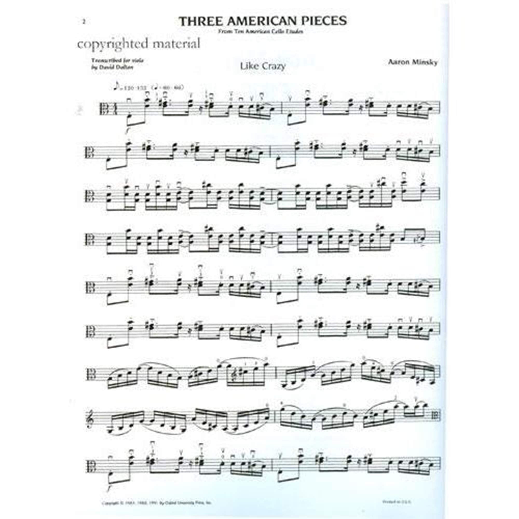Three American Pieces,Used