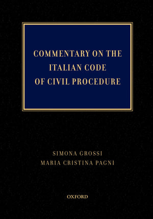 Commentary On The Italian Code Of Civil Procedure