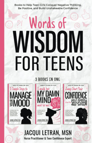 Words of Wisdom for Teens (3in1 book): Books to Help Teen Girls Conquer Negative Thinking, Be Positive, and Live with Confiden,Used