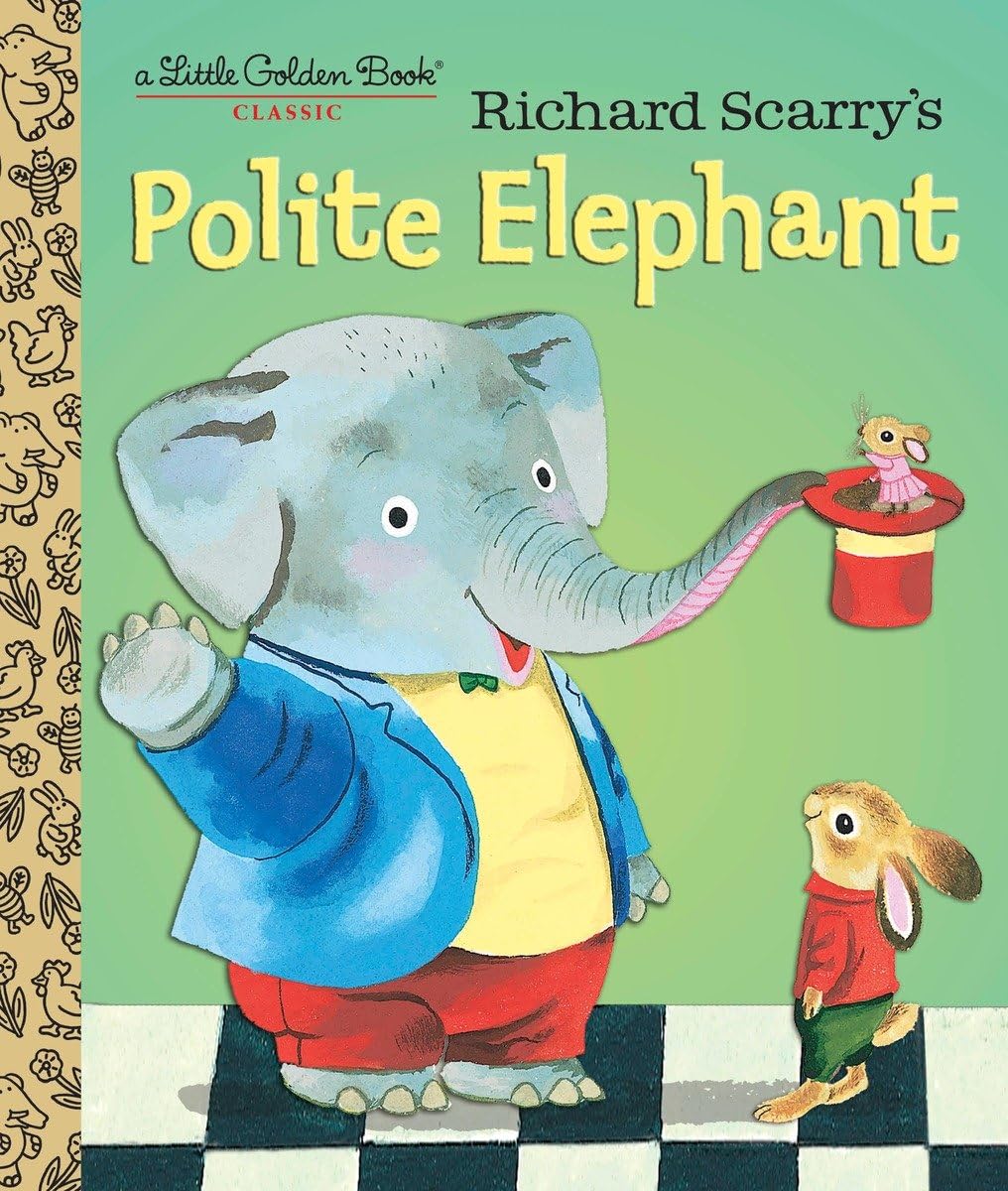 Richard Scarry's Polite Elephant (Little Golden Book),Used