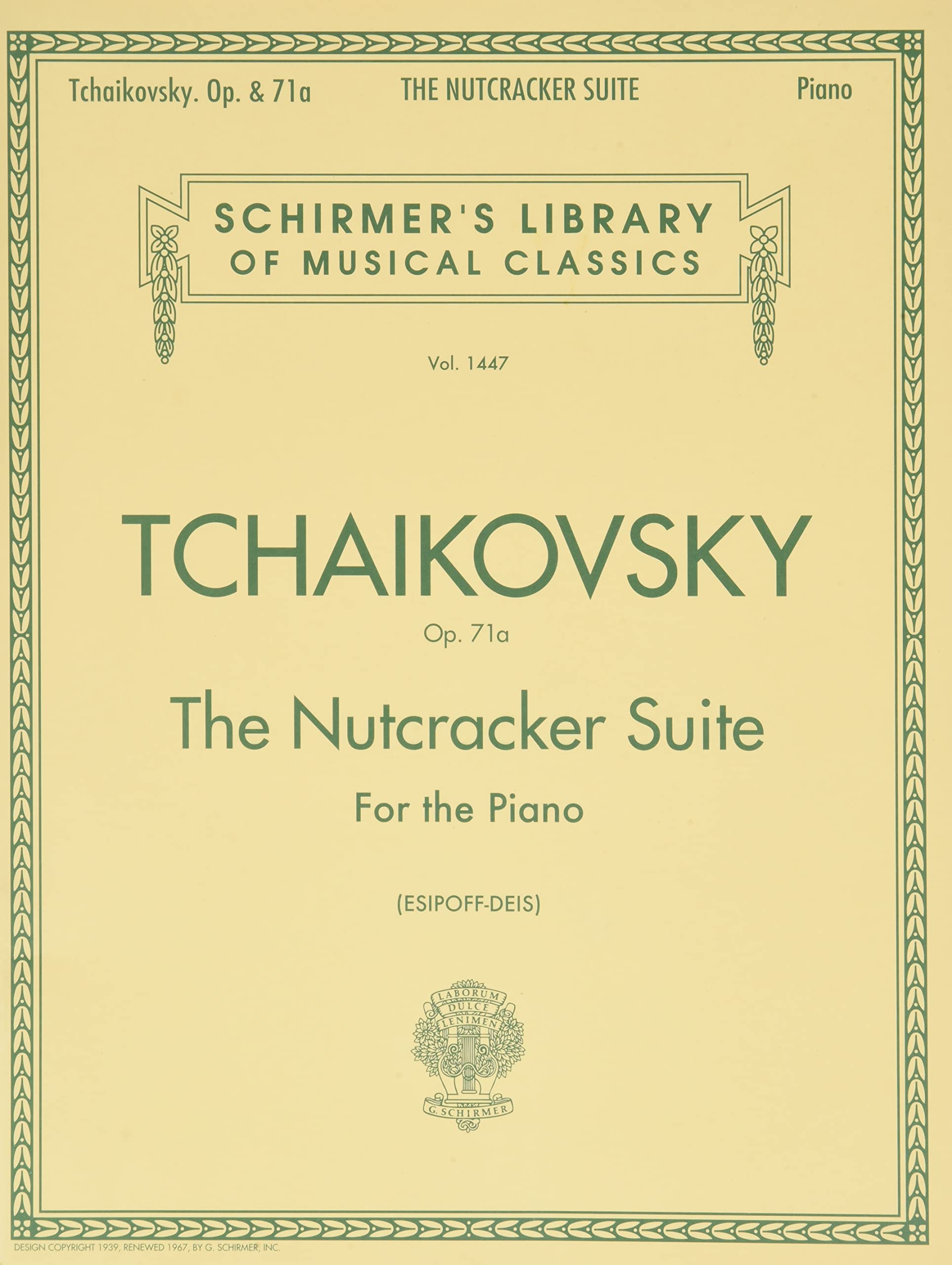 The Nutcracker Suite For The Piano, Op. 71A (Library Vol. 1447),Used