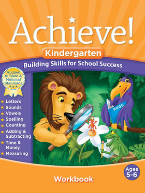 Achieve!: Kindergarten: Building Skills for School Success,Used