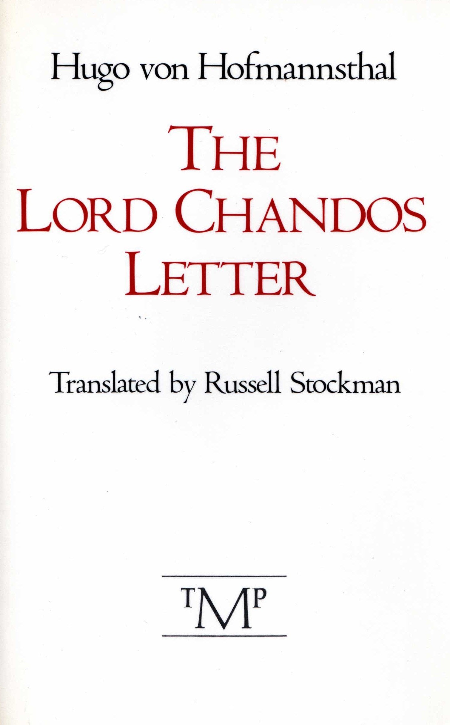 The Lord Chandos Letter,Used