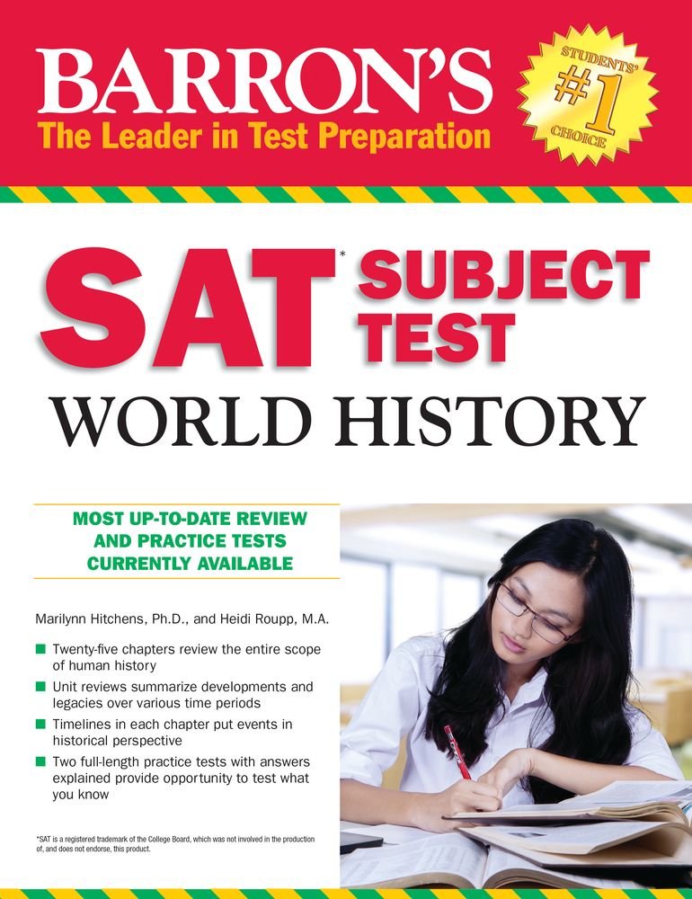 Barron's SAT Subject Test World History,Used
