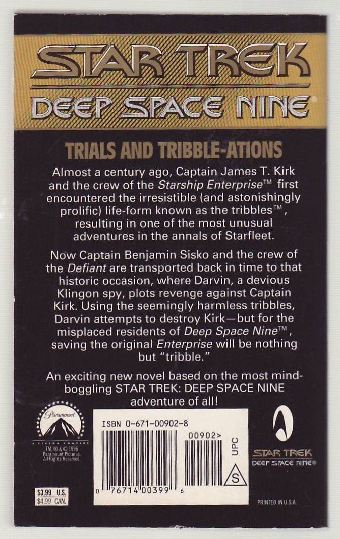 Trials and TribbleAtions (Star Trek Deep Space Nine),Used