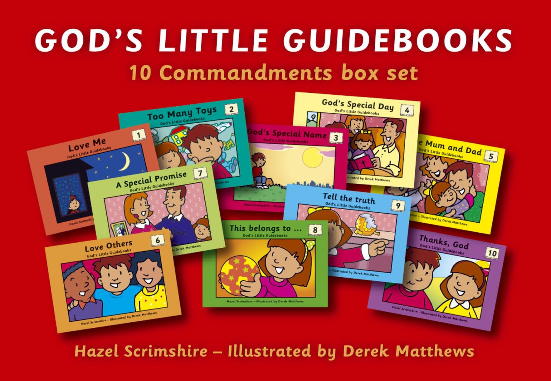 Gods Little Guidebooks  Box Set: 10 Commandments Box Set (Colour Books)