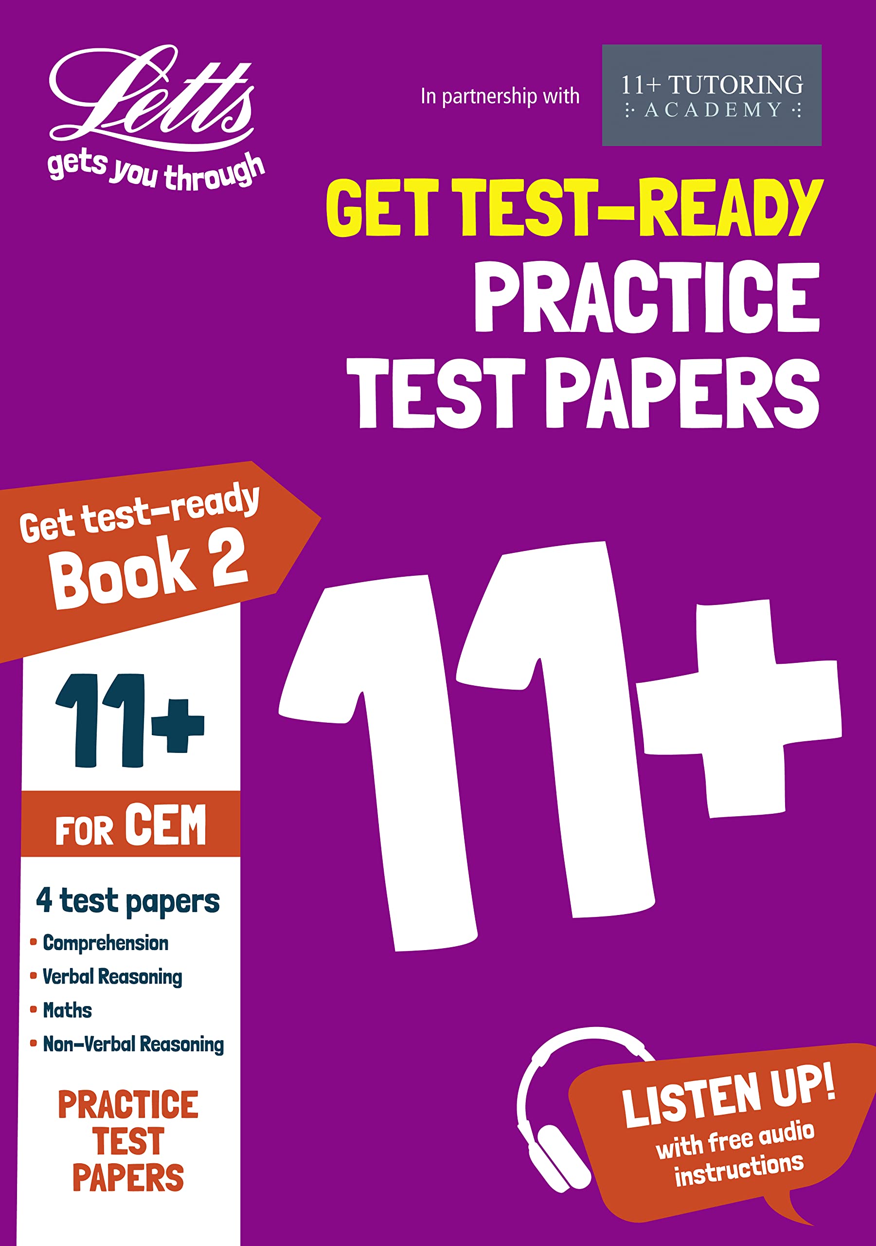 Letts 11+ Success  11+ Practice Test Papers Book 2, Inc. Audio Download: For The CEM Tests,Used