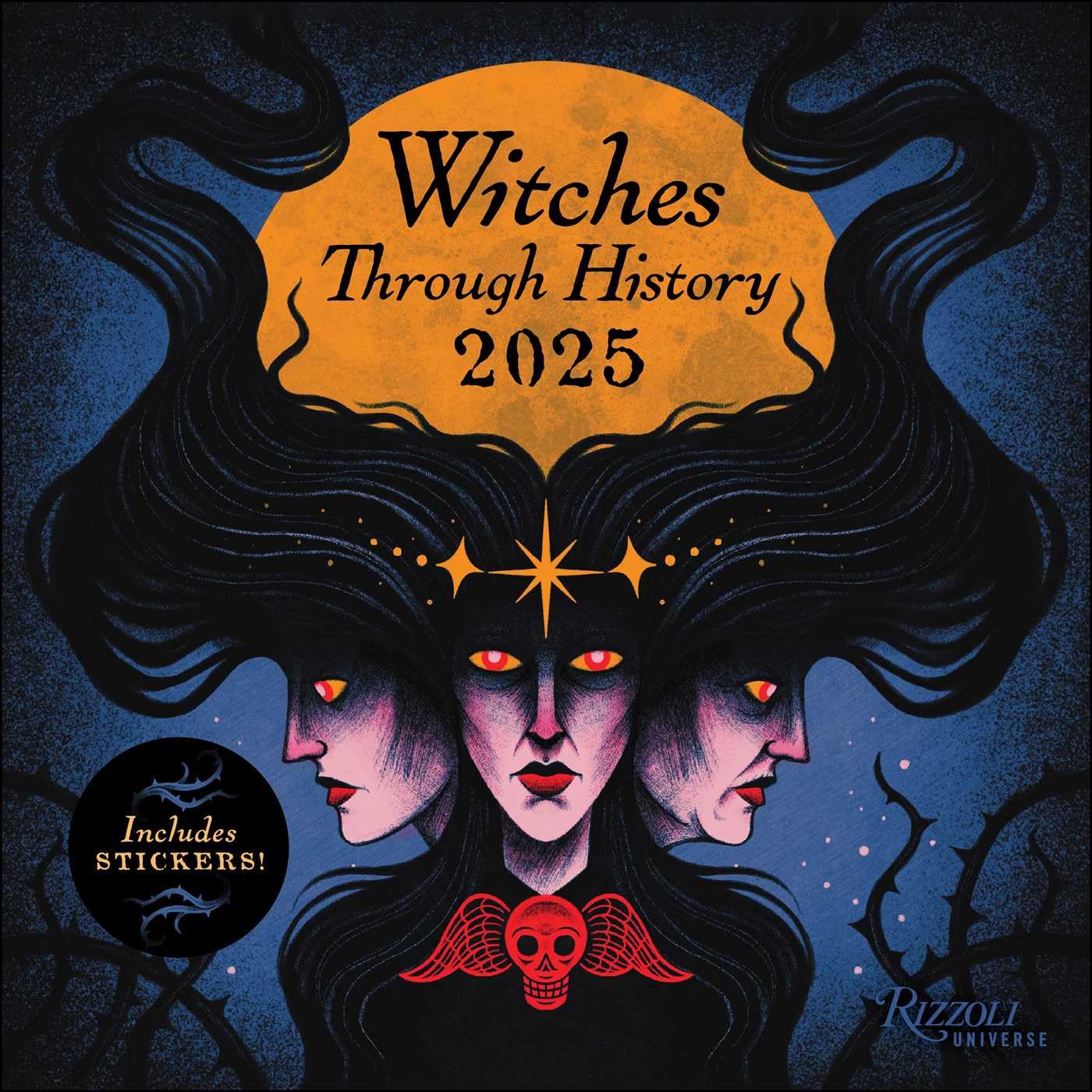 Witches Through History 2025 Wall Calendar,Used