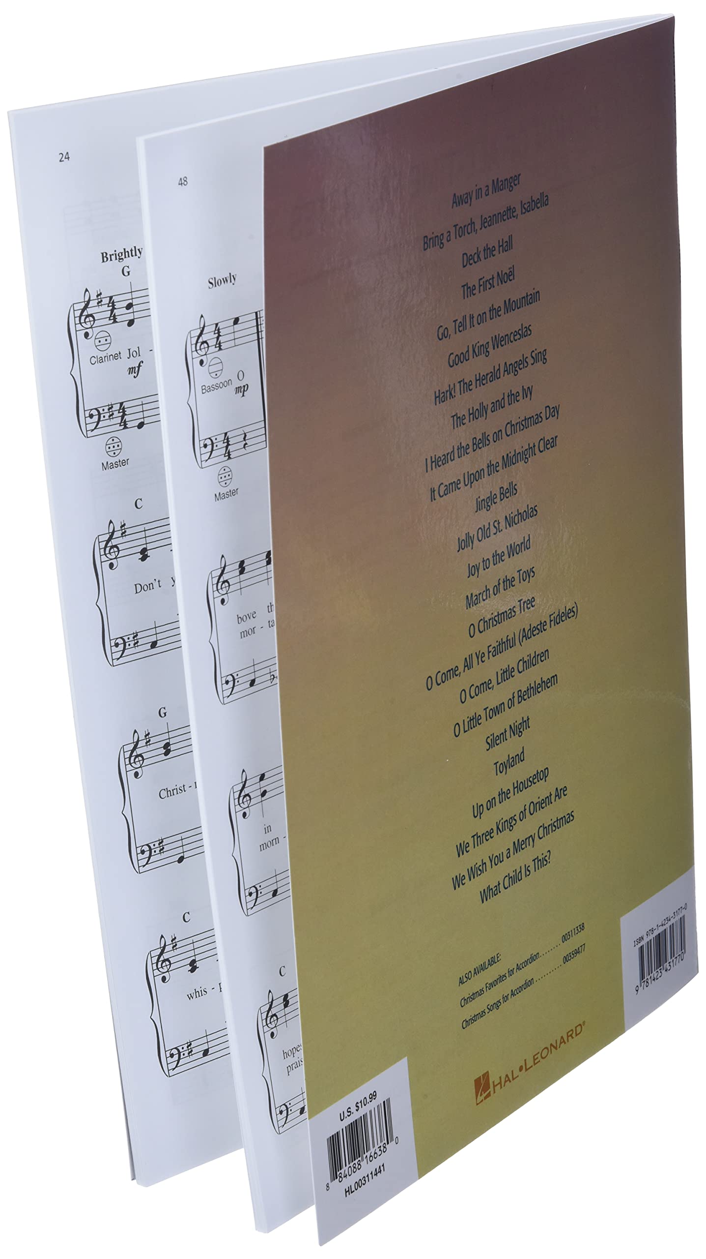 Christmas Carols for Accordion,Used
