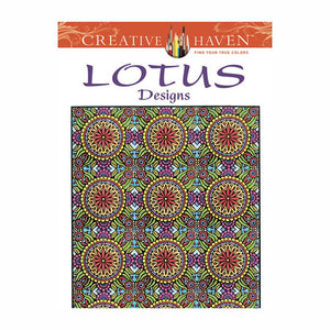 Creative Haven Lotus Designs Coloring Book (Creative Haven Coloring Books),Used