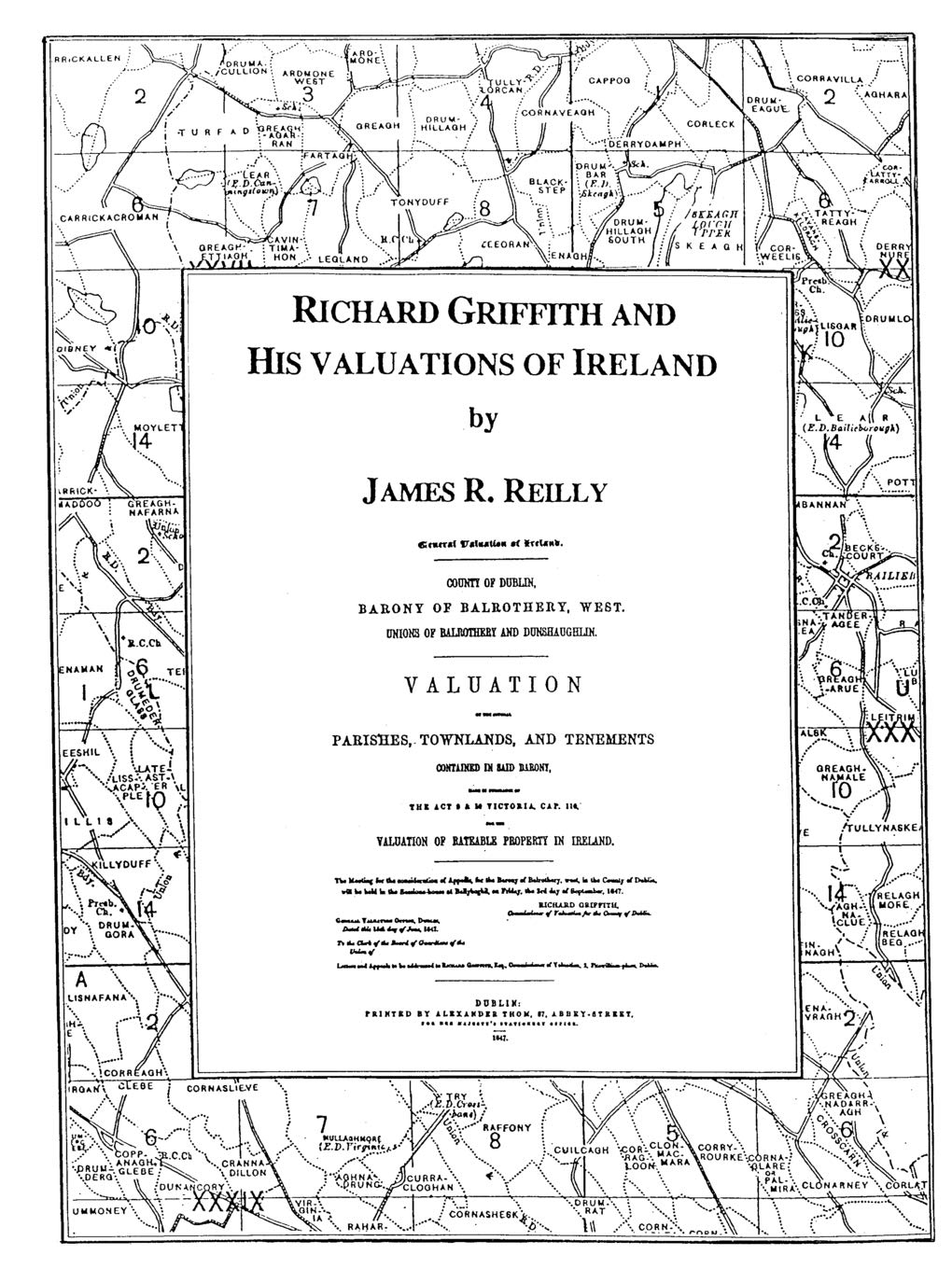 Richard Griffith And His Valuations Of Ireland