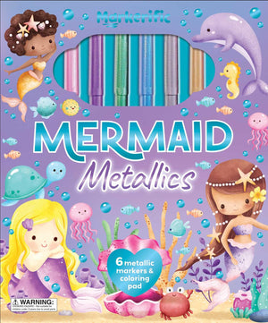 Markerific: Mermaid Metallics: Activity Folder With 6 Markers