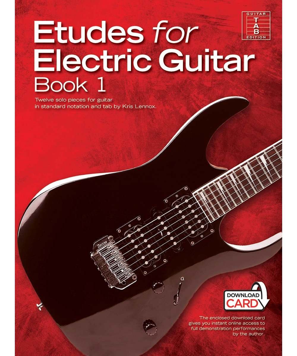 Etudes For Electric Guitar  Book 1: Twelve Solo Pieces For Guitar In Standard Notation And Tab By Kris Lennox,Used